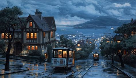 landscape city coast street san francisco rain #720P #wallpaper # ...