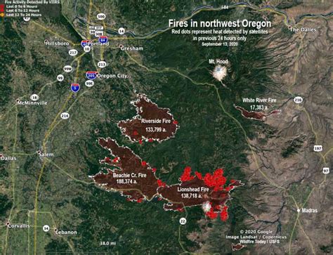 Wildfires In Oregon Map