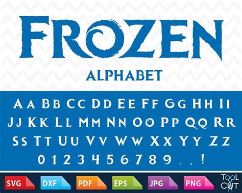 Frozen Font Svg Frozen Monogram Font Svg Frozen Letters Svg Download ...