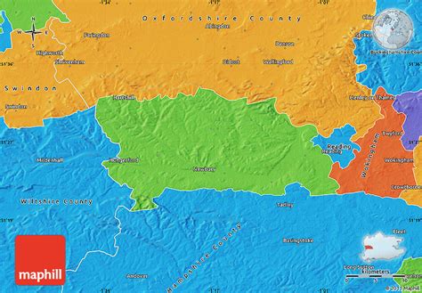 Political Map of West Berkshire