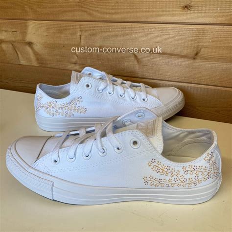 Floral Wedding Converse | Custom Converse Ltd