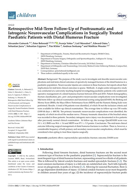 (PDF) Retrospective Mid-Term Follow-Up of Posttraumatic and Iatrogenic ...