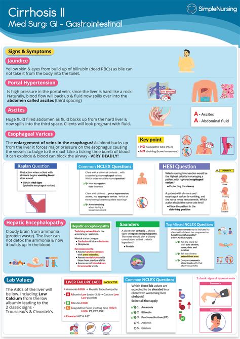 2. Cirrhosis 2 - simply nursing - Cirrhosis II Med Surg: GI ...