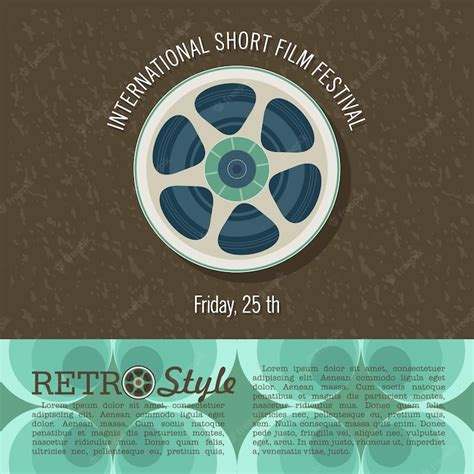 Premium Vector | The film reel. vector illustration. poster ...