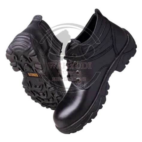 Jual Sepatu safety kulit asli sol dijahit#sepatu boot sefety king pakai ...