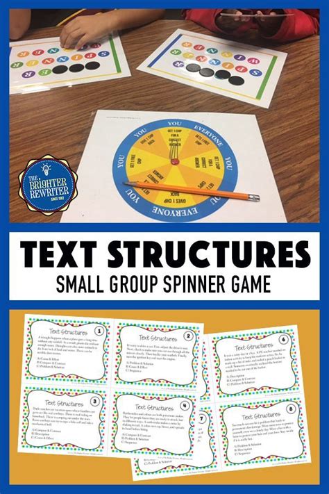 Nonfiction Text Structures Task Cards and Game