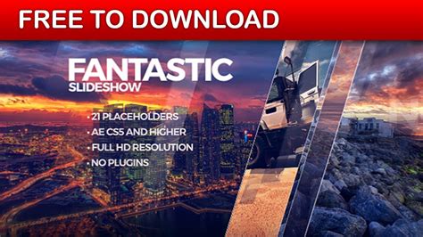 After Effects Slideshow Template Free