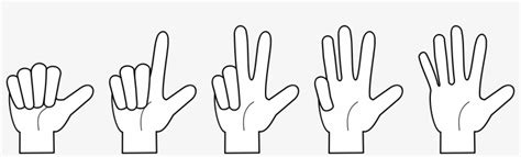 Fingers Clipart Hand Symbol - Clip Art Counting On Fingers PNG Image ...