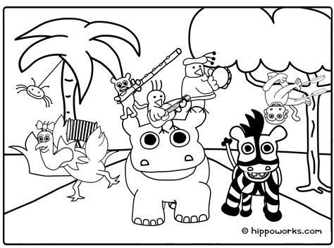 Jungle animal coloring pages to download and print for free