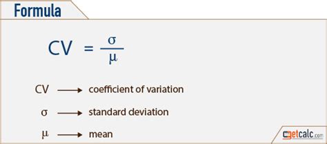 Co-efficient of Variation (CV) Calculator & Workout