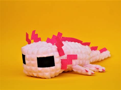 Minecraft Axolotl plush toy 16 Gamer gift | Etsy