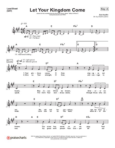 Let Your Kingdom Come Sheet Music PDF (Sovereign Grace) - PraiseCharts