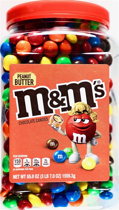 M&M's Peanut Butter Chocolate Candy, 55 Ounce - Walmart.com - Walmart.com