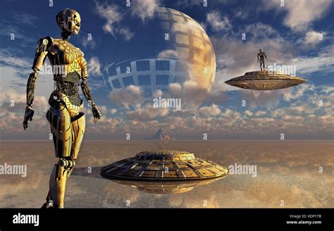 A Dyson Sphere Civilization Stock Photo - Alamy