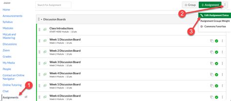 Setting Assignment Due Dates in Canvas and Utilizing a Clear Late ...
