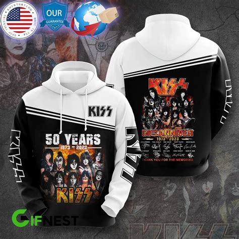 HOT Kiss Band 50th Anniversary Hoodie • Shirtnation - Shop trending t ...