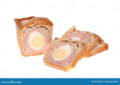 Pork and egg pie stock photo. Image of meat, snack, gala - 53195504