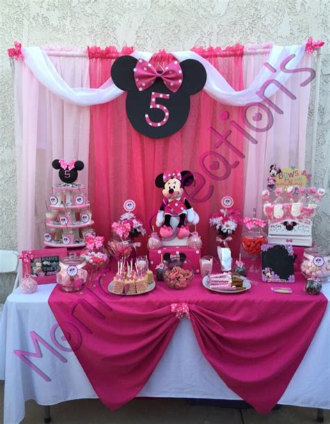 Minnie Mouse candy buffet . By Monic's party creations...... | Minnie ...