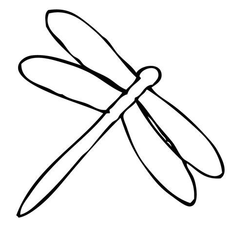 Dragonfly Outline - ClipArt Best