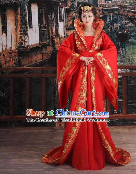 Ancient Chinese Palace Empress Costumes Complete Set Tang Dynasty ...