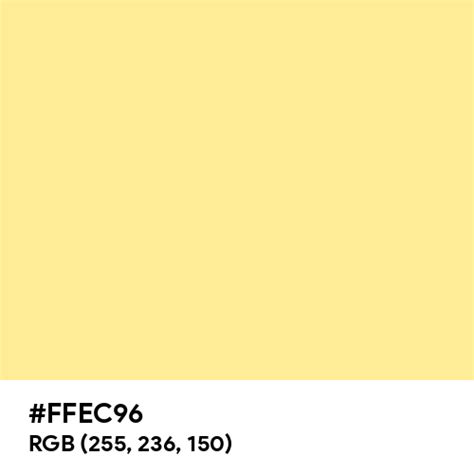 Light Canary Yellow color hex code is #FFEC96