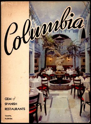 Columbia Restaurant Menu Collection | Columbia Restaurant & Gonzmart ...