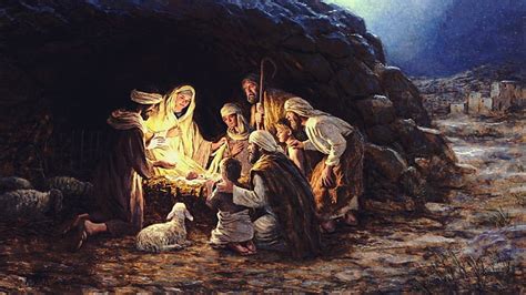 HD wallpaper: the birth of Christ digital painting, Jesus Christ ...