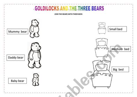 Goldilocks And The Three Bears Worksheets - prntbl ...