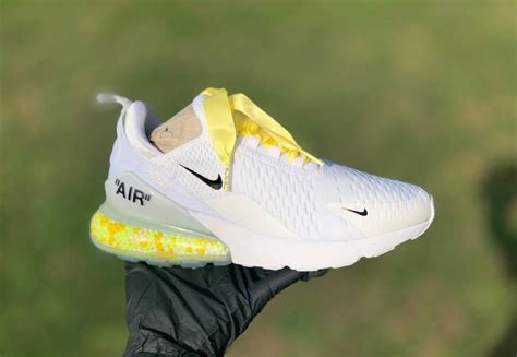 Nike Air Max 270 custom Air Max Custom White Nike Air Max | Etsy