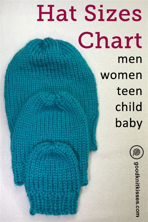 Knit Hat Size Chart