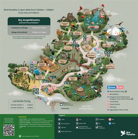 Park Map - Bird Paradise