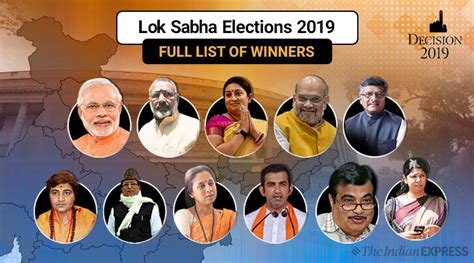 Lok Sabha Election Results 2019 Winners Full List: State Wise ...