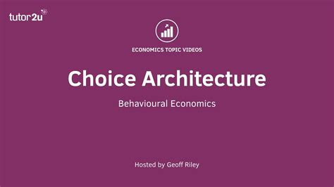 Behavioural Economics - Choice Architecture - YouTube