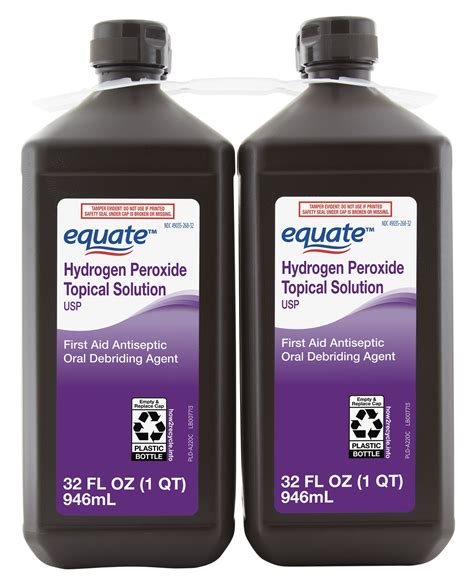 Equate Hydrogen Peroxide Antiseptic, 3%, 32 fl oz, 4-Pack in Nepal at ...