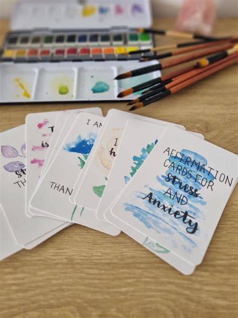 Affirmation Cards for Stress and Anxiety | Orange and Fig Australia