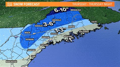 Maine weather forecast: Snow to turn to rain Thursday into Friday ...