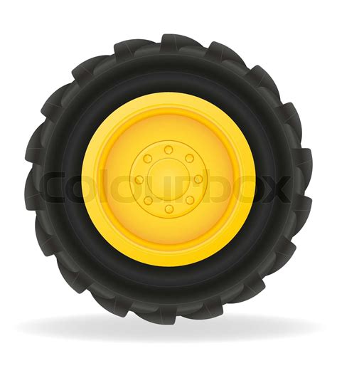 wheel for tractor vector illustration | Stock vector | Colourbox