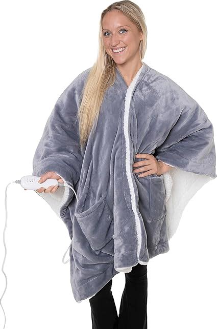 Amazon.com: Snuggie Heated Wrap - Wearable Heated Electric Blanket with ...