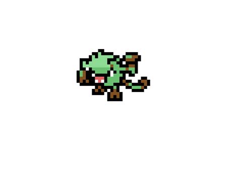 Shiny mankey pixel art