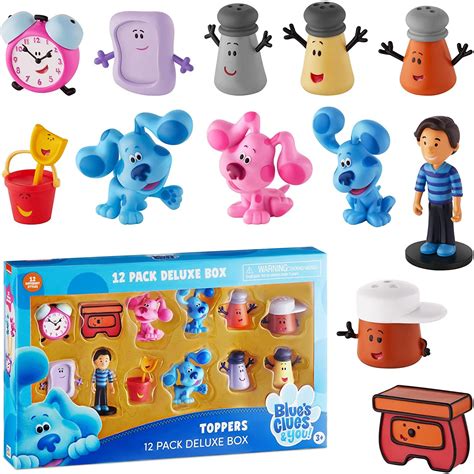 P.M.I. Blue's Clues Toppers for Kids | 12 Topper Blue’s Clues Toys in 1 ...