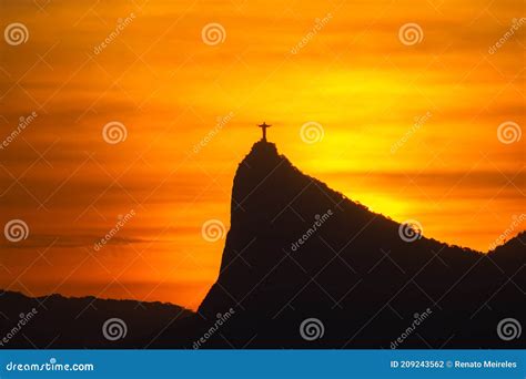 Rio De Janeiro, Brazil: 2021 - Wide Shot of Cristo Redentor (Christ the ...