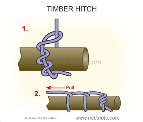 Timber Hitch - How to tie a Timber Hitch