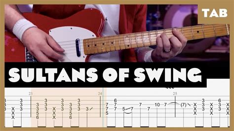 Sultans of Swing Dire Straits Cover | Guitar Tab | Lesson | Tutorial ...