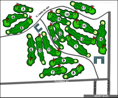 Lincoln Park Golf Course Map • mappery