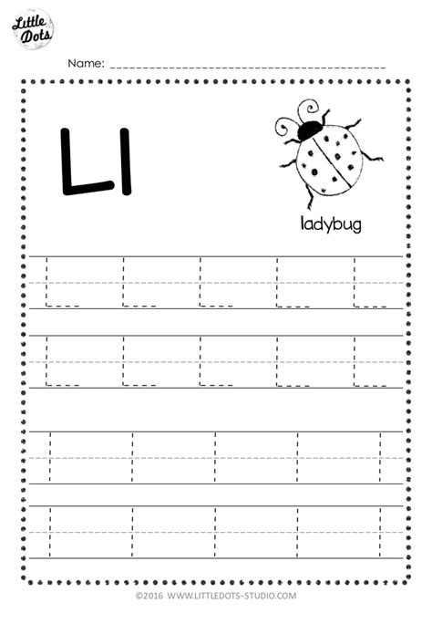 Printable Letter L Worksheets