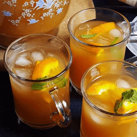 Orange iced tea - Easy & refreshing alcohol-free summer drink