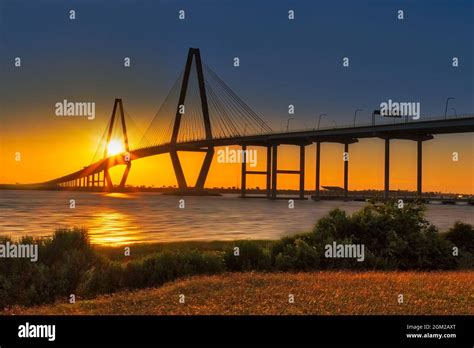 Arthur Ravenel Jr. Bridge Sunset - The Ravenel Bridge or the Cooper ...