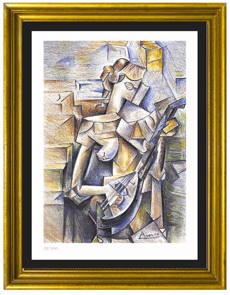 Pablo Picasso girl With Mandolin Signed & Hand-numbered Limited Edition ...