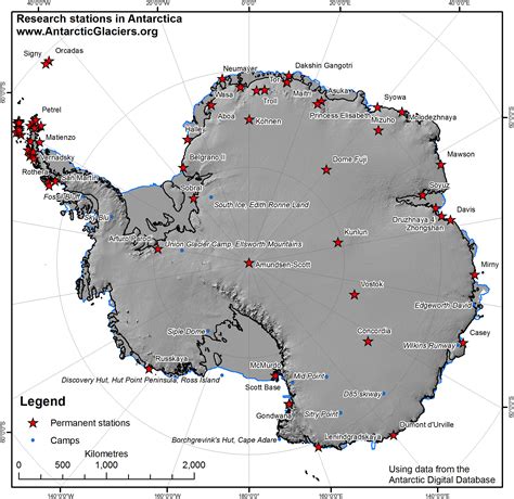 Map Of Antarctic Stations