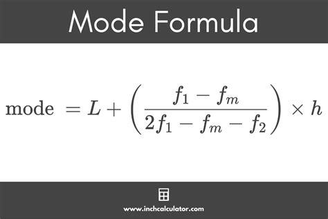 Mode Statistics Formula